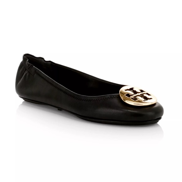 Like New Tory Burch Round Toe Ballet Flats Sz 7.5 - Picture 1 of 7